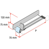Immagine di PROXI ON SHELF PLATE (modulo stretto / stopper inclinato / spingitore basso / forza bassa)