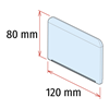 Imagen de Tope H.80 mm por PROXI sin guías para portaprecios (módulo ancho)