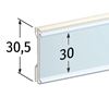 Immagine di PORTAPREZZO PER RIPIANO CEFLA MONOBLOCCO - ETICHETTA H.MAX 30 MM