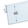 Imagen de PERFIL BASCULANTE PARA FRONTALES DE BALDA CON DOBLE VARILLA - ETIQUETA H.MAX 40 MM