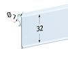 Immagine di PORTAPREZZO BASCULANTE PER FILO Ø 7 MM - APERTURA FRONTALE - ETICHETTA H.MAX 32 MM