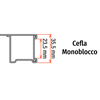 Immagine di PORTAPREZZO BASCULANTE PER RIPIANO CEFLA MONOBLOCCO - ETICHETTA H.MAX 60 MM