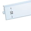Immagine di PORTAPREZZO BASCULANTE PER RIPIANO CEFLA SYSTEM25 - ETICHETTA H.MAX 32 MM - SENZA UNGHIA