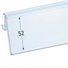 Immagine di PORTAPREZZO BASCULANTE PER RIPIANO CEFLA SYSTEM25 - ETICHETTA H.MAX 52 MM - CON UNGHIA