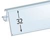 Immagine di PORTAPREZZO BASCULANTE PER RIPIANO CEFLA SYSTEM10 - ETICHETTA H.MAX 32 MM