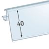 Immagine di PORTAPREZZO BASCULANTE PER RIPIANO CEFLA SYSTEM10 - ETICHETTA H.MAX 40 MM