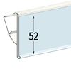 Immagine di PORTAPREZZI PER RIPIANO TEGOMETALL - LINDE - STOREBEST - INCLINAZIONE A 2 POSIZIONI - ETICHETTA H.MAX 52 MM