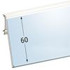 Immagine di PORTAPREZZO BASCULANTE PER INTRAC IMZ25 (1° versione) - ETICHETTA H.MAX 60 MM