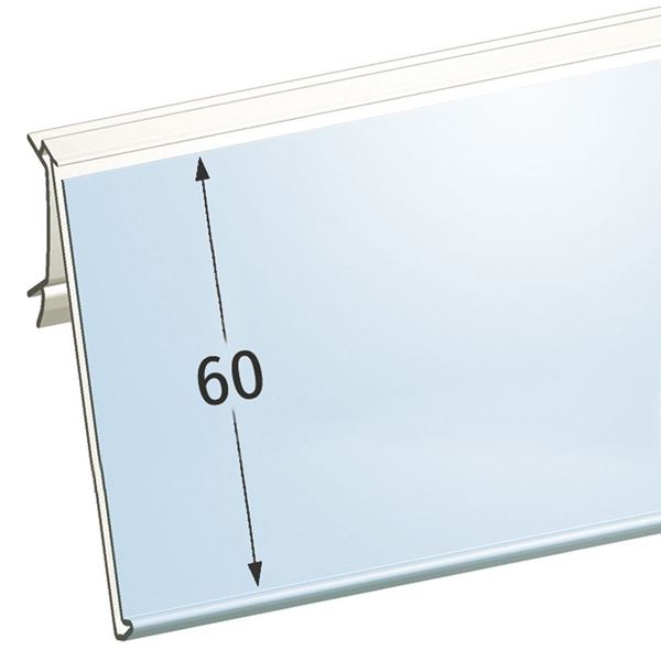 Immagine di PORTAPREZZO BASCULANTE PER INTRAC IMZ25 (1° versione) - ETICHETTA H.MAX 60 MM