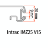 Immagine di PORTAPREZZO BASCULANTE PER INTRAC IMZ25 V15 (frontalino H.17 mm) - ETICHETTA H.MAX 32 MM
