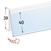 Picture of ZAF40 SHELF UNIVERSAL FLIP-UP DATASTRIP - LABEL H.MAX 40 MM