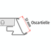 Immagine di PORTAPREZZO UNIVERSALE INCLINATO per ripiani OSCARTIELLE - ETICHETTA H.MAX 60 MM
