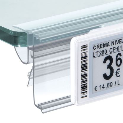 Immagine di PROFILO BASCULANTE PER RIPIANI IN VETRO per Pricer