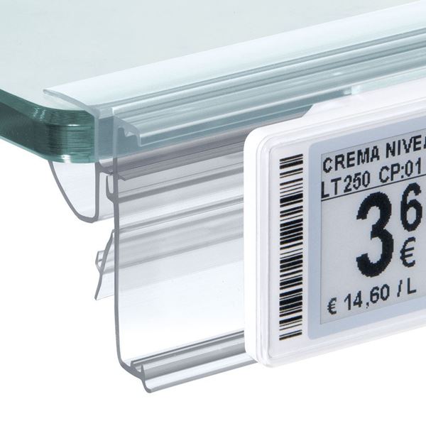 Immagine di PROFILO BASCULANTE PER RIPIANI IN VETRO per Pricer