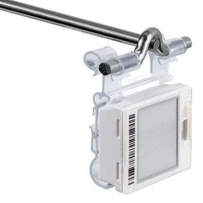 Image de  PORTE-ÉTIQUETTE PIVOTANTE UNIVERSELLE POUR CROCHETS (2 INCLINAISON), ENCOCHE 22 MM pour Pricer