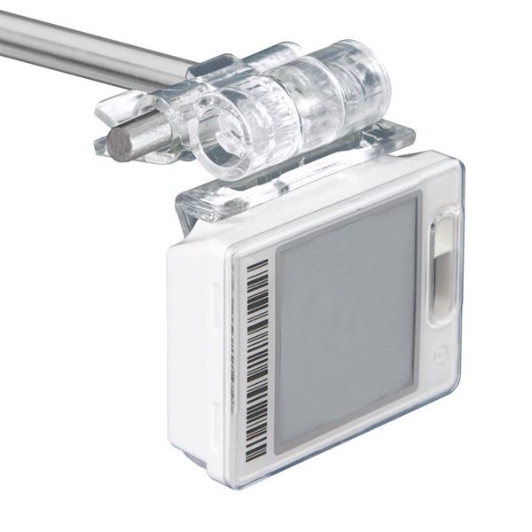 Image sur PORTE-ÉTIQUETTE POUR CROCHETS, 4 POSITIONS (GLISSE 12 MM) pour Pricer