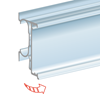 Immagine di PROFILO BASCULANTE PER BANCO REFRIGERATO ARNEG H.32 MM per Hanshow STELLAR Pro