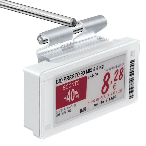 Image sur  PORTE-ÉTIQUETTE PIVOTANTE POUR CROCHETS, ENCOCHE  9 MM pour Hanshow STELLAR Pro