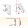 Image sur  PROFIL PIVOTANT POUR CEFLA SYSTEM25 pour SES-imagotag VUSION