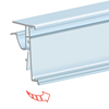 Picture of FLIP-UP PROFILE FOR GLASS SHELVES OR WIRE BINS for SOLUM Newton