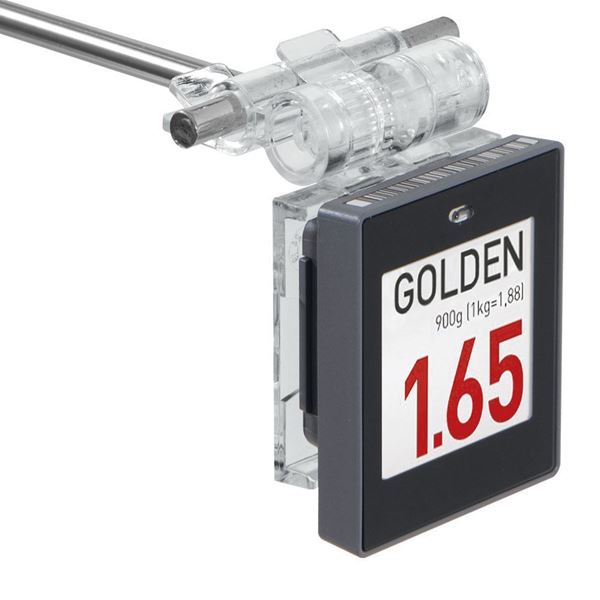 Immagine di PORTA ETICHETTA PER GANCI, 4 INCLINAZIONI (SLITTA 12 MM) per SOLUM Newton