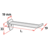 Picture of PLASTIC WIDE UNIVERSAL CLAMP DISPLAY HOOKS