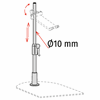 Immagine di MULTIHOOK PIANTANA CON ASTA TELESCOPICA Ø10 MM