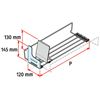 Picture of PROXI ON SHELF WIRE FINGER SOLUTIONS (large module / "finger" stopper / high pusher / medium force)