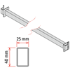 Image sur BARRE TRANSVERSALE POUR UN SEUL FOND CENTRAL DU RAYONNAGE