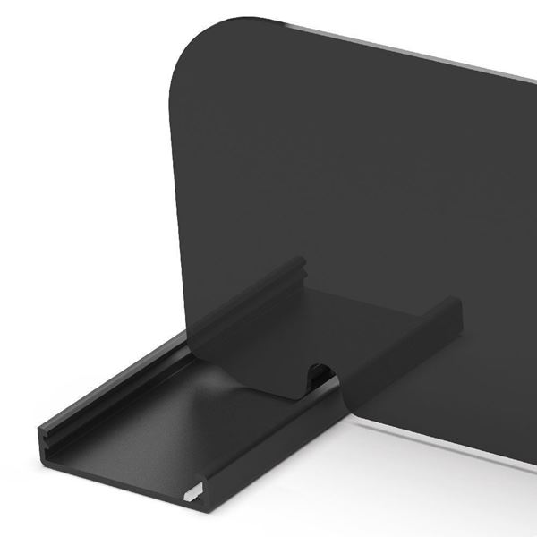 Immagine di Binario a “U” in PVC estruso - ATTACCO SUL RETRO