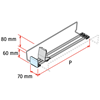 Picture of PROXI ON SHELF WIRE (narrow module / H. 60 mm stopper / low pusher / medium force)