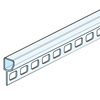 Immagine di PROFILO FORATO IN PVC PER BARRA FAST CLIP
