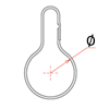 Picture of PEAR RING (TO BE CLOSED BY PRESSURE)