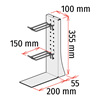 Picture of METAL COUNTER DISPLAY with hooks