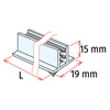 Immagine di GRIPPER ADESIVO A “T” - BASE 19 MM