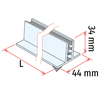 Immagine di GRIPPER ADESIVO A “T” - BASE 44 MM