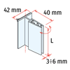 Immagine di GRIPPER ADESIVO A “T” BASCULANTE - BASE 42 MM