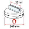 Immagine di CALAMITA TONDA Ø 48 MM CON GRIPPER