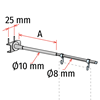 Picture of TELESCOPIC AISLE SIGN FIXTURES FOR METAL PEGBOARD