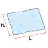 Picture of SHAPED CLEAR PVC POCKET