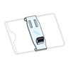 Picture of CLIP FOR SHAPED CLEAR PVC POCKET