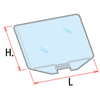 Immagine di BUSTA TRAPEZOIDALE IN PVC TRASPARENTE E CLIP ATTACCO