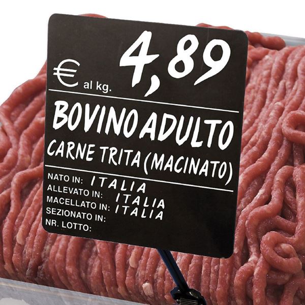 Picture of SCREEN PRINTED BLACBOARD IN FALSE SLATE FOR MEAT SECTION