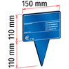 Picture of SCREEN PRINTED PIN SHAPED BLACKBOARD FOR INSERTION IN ICE