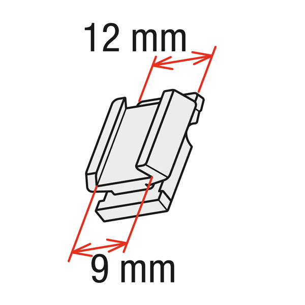 Immagine di ADATTATORE CONVERTITORE - femmina (9 mm) / maschio (12 mm)