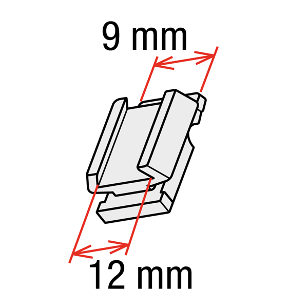 Immagine di ADATTATORE CONVERTITORE - femmina (12 mm) / maschio (9 mm)