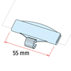Immagine di CLIP ATTACCO A PINZA PORTA MESSAGGIO DA 55 MM