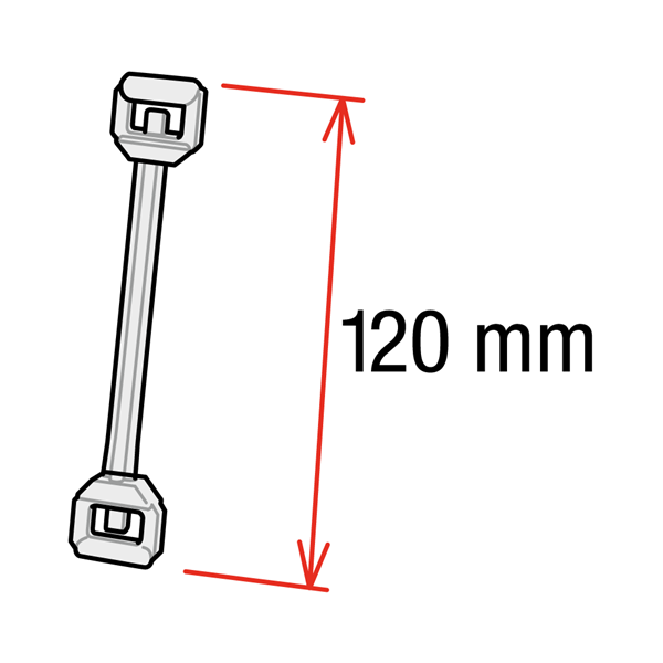 Immagine di ASTA A DOPPIO SNODO (120 mm)