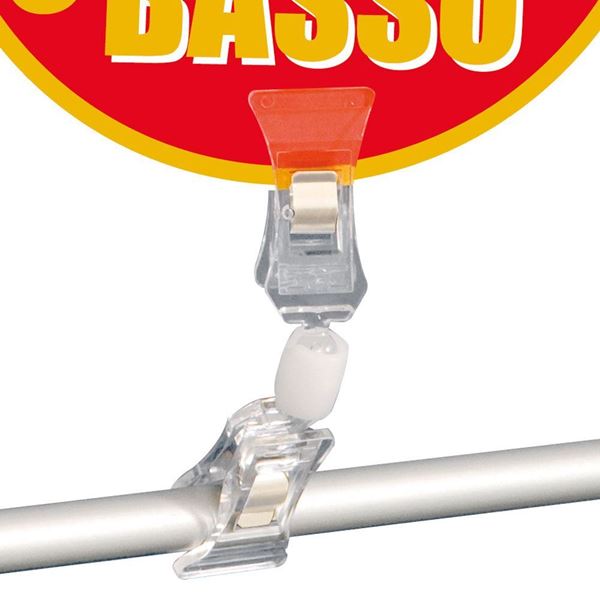 Immagine di PORTA MESSAGGIO A DOPPIA PINZA PICCOLA (22 MM)