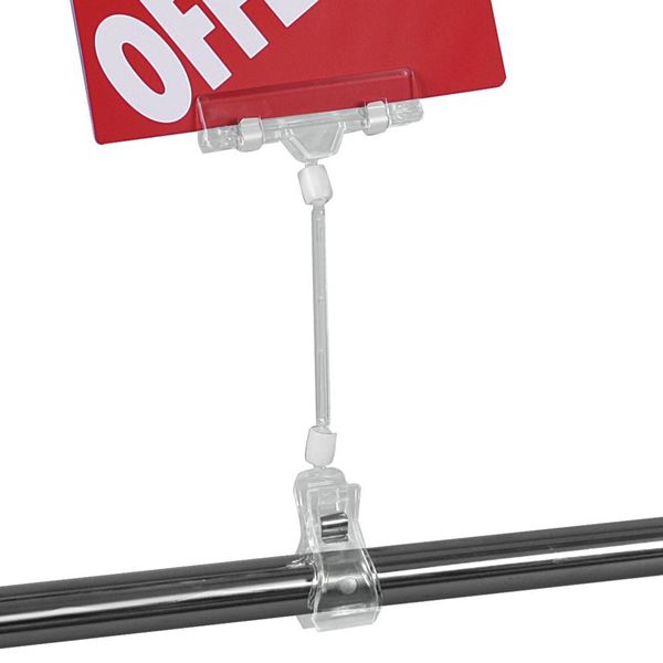Immagine di PORTA MESSAGGIO (80 MM) CON PINZA MEDIA CON GOMMA ANTISDRUCCIOLO